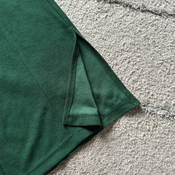 Zara pull on trousers flare knit pants emerald green high rise medium - Picture 3 of 7